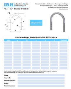 Anfrageblatt Rundstahlbügel