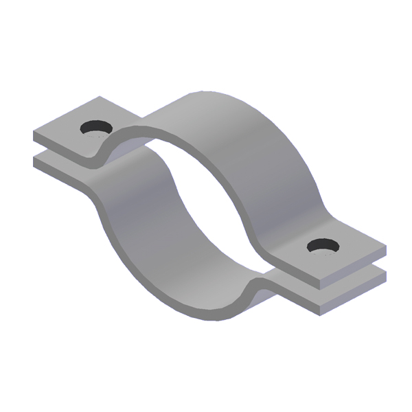 Warmfeste Rohrschelle aus Blech Form A