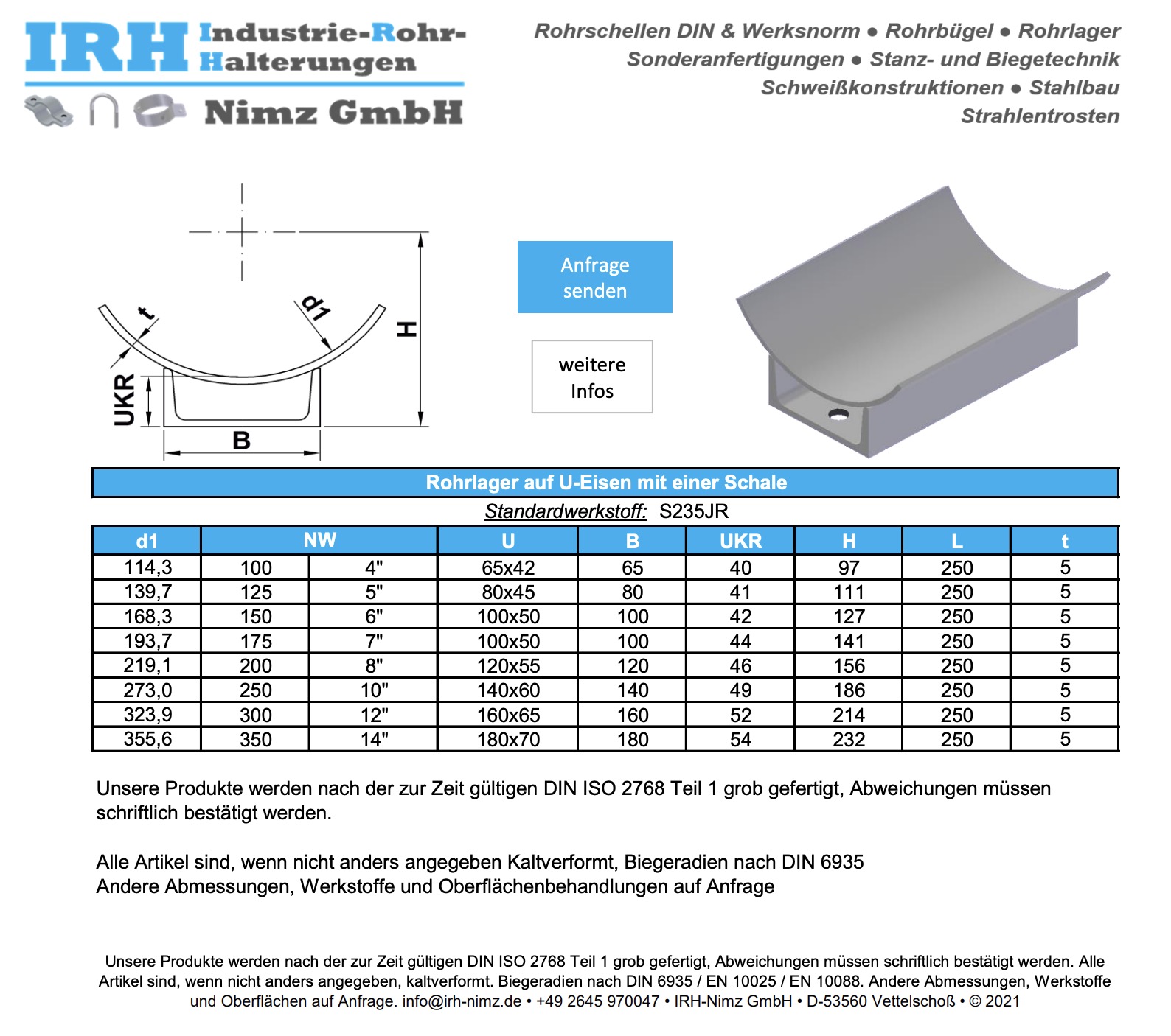 Datenblatt Rundstahlbügel