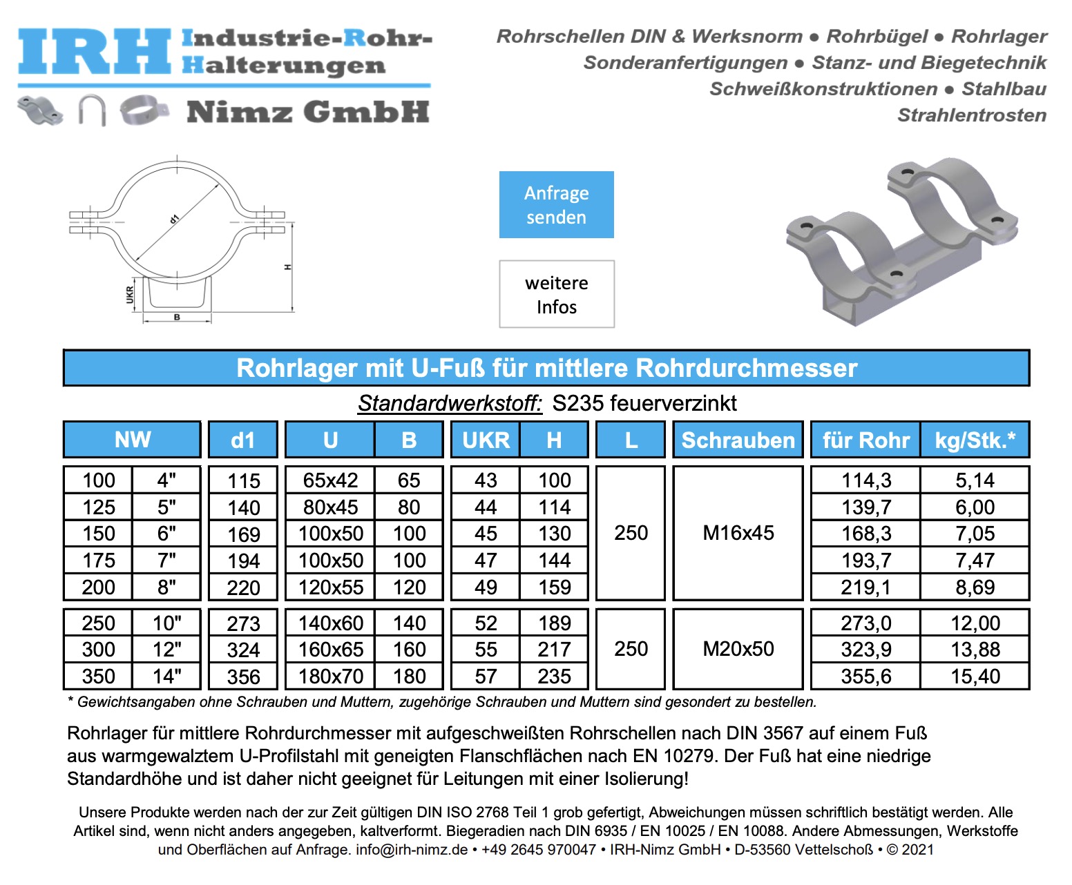 Datenblatt Rundstahlbügel