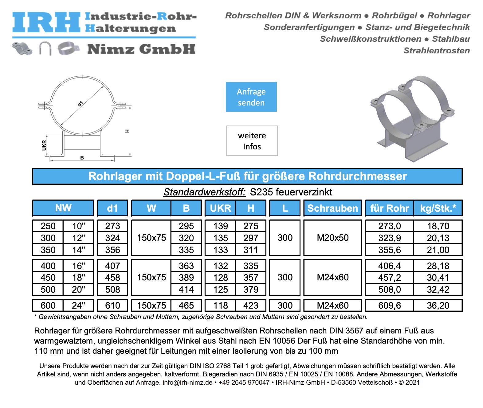 Datenblatt Rundstahlbügel