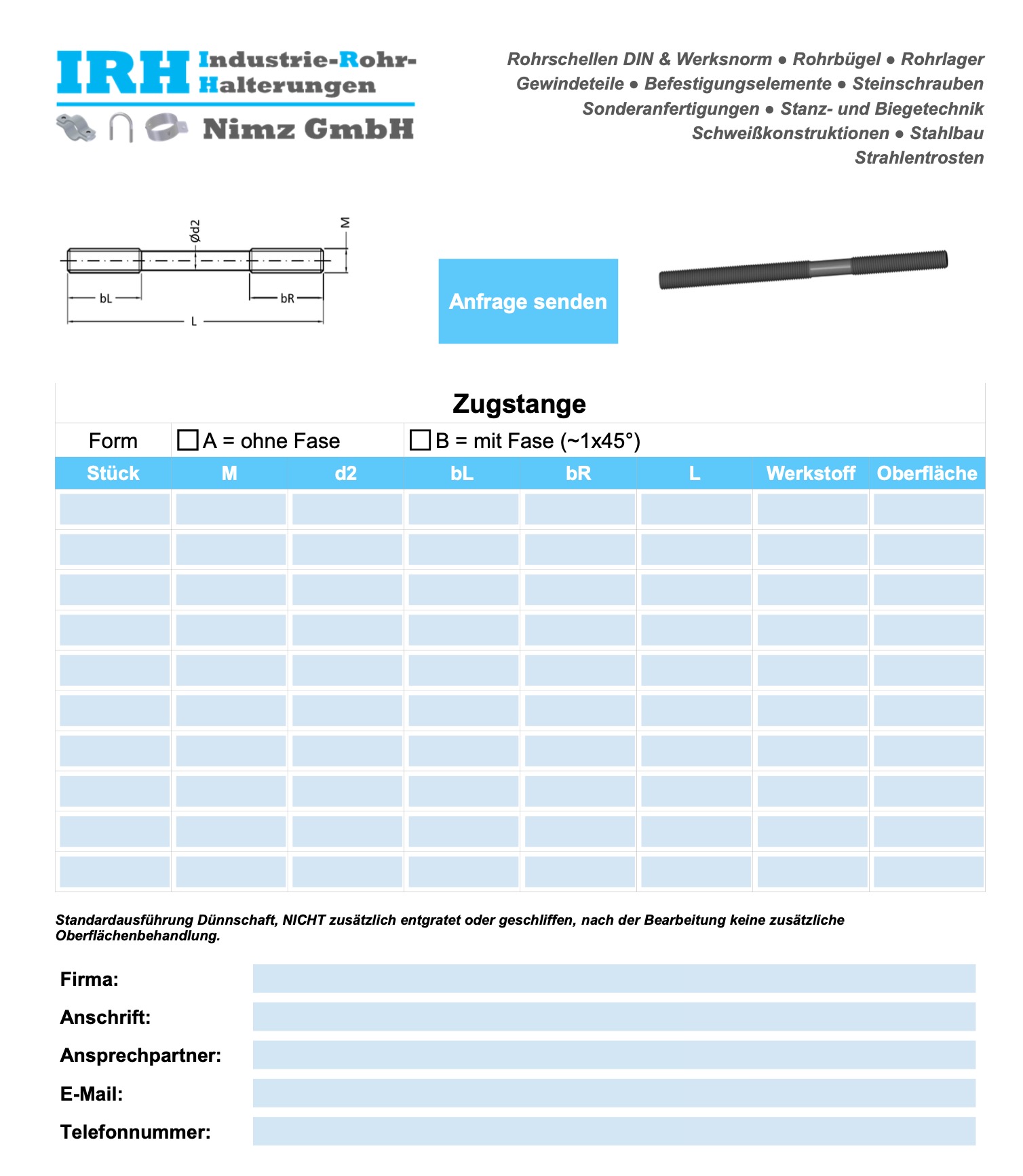 Datenblatt Rundstahlbügel